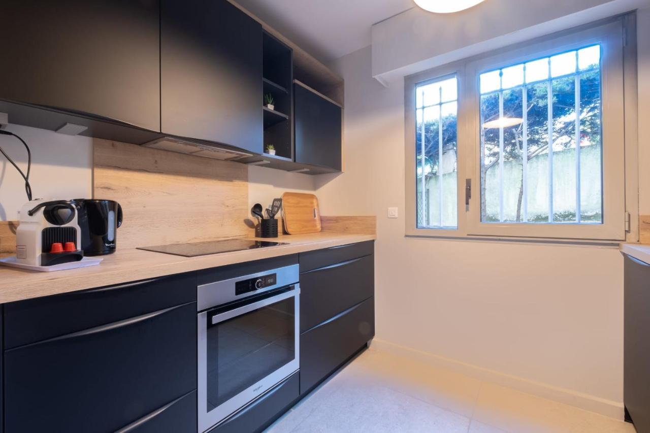 3P Garden-Level Apartment Residence With Pool Cannes Eksteriør billede
